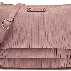 Vintage-Inspired Boho Fringe Handbag - Lightweight Crossbody Purse for Women